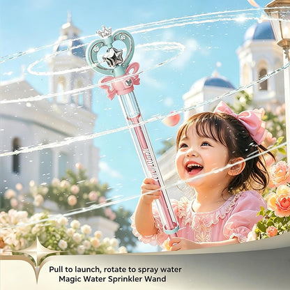 Princess Magic Wand Water Squirter — Pull & Spray Crown Blaster