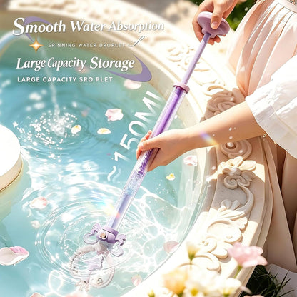Princess Magic Wand Water Squirter — Pull & Spray Crown Blaster