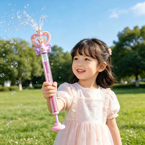 Princess Magic Wand Water Squirter — Pull & Spray Crown Blaster