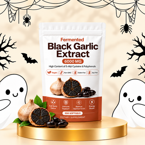 Fermented Black Garlic Extract – 300 Softgels